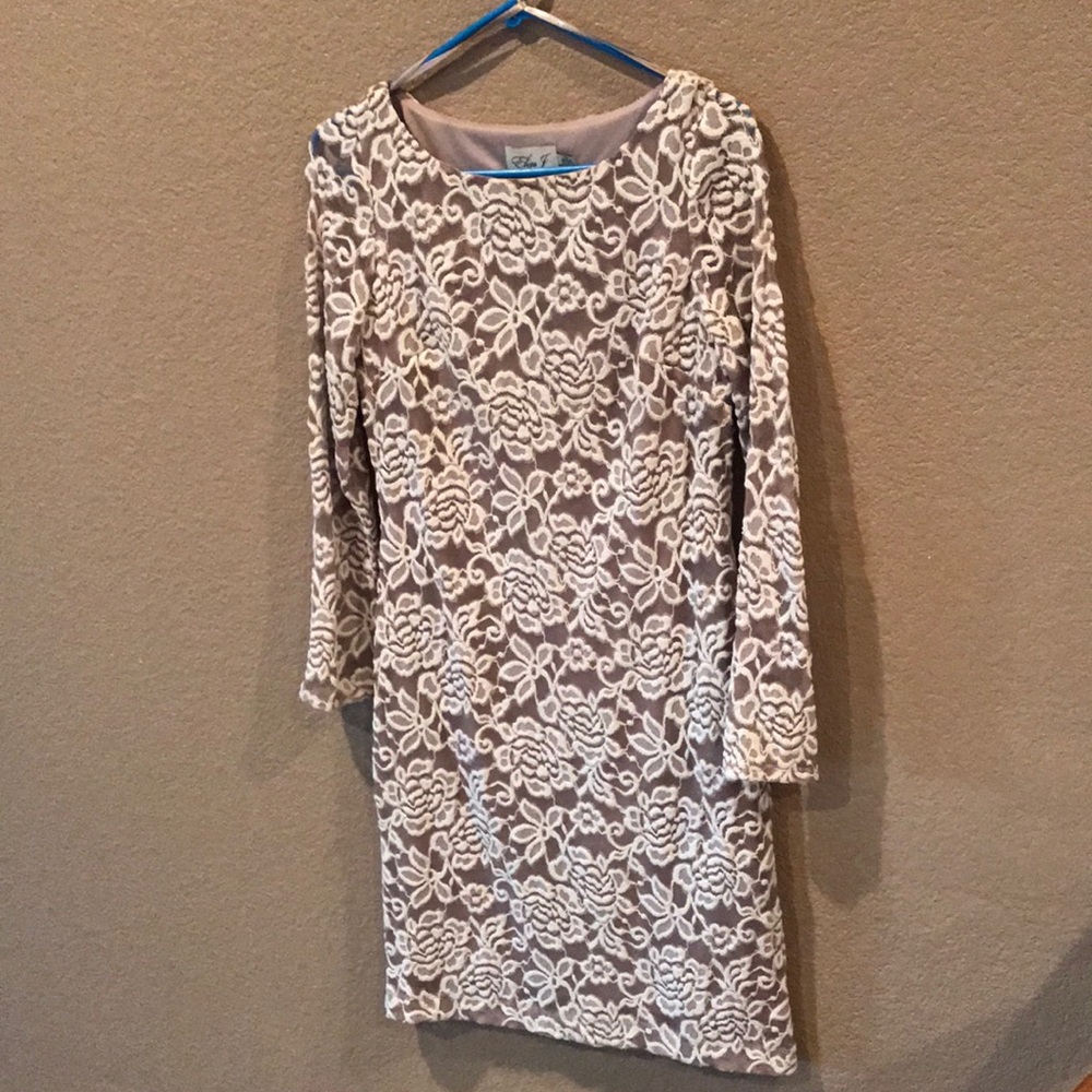 Eliza J Gold Roses Dress